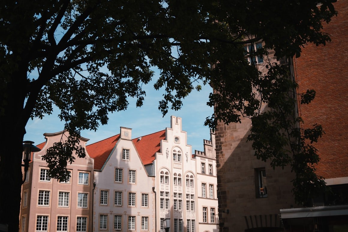 Giebelhäuser am Prinzipalmarkt in Münster